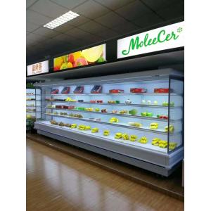 Night Curtain Multideck Open Chiller With Microcomputer Digital Temperature