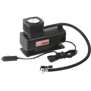 China Plastic Black Handy Along The Journey DC12V Car Air Compressor For Different Tires on sale