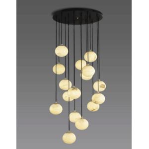 China Spiral Modern Crystal Chandelier Hall Long Flush Mount Chandeliers Lighting Cristal Lustre Led L'Escalier Lights on sale