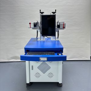 Cheap Cost-effective Dual-head Laser Marking Machine with Efficiency Equivalent To Two Standalone Machines Saves Cost And Space for sale