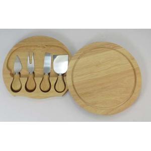 Different Size 4PCS Cheese Knife Set With Wooden Cutting Board