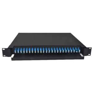 LC Duplex Fiber Optic Patch Panel 430x200x46mm Metal