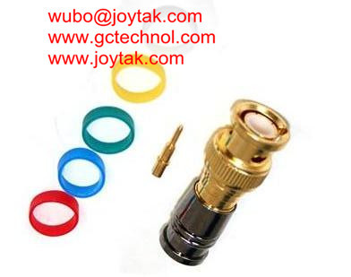 BNC Coaxial Connector BNC male Compression connector gold plated 50ohm for RG6