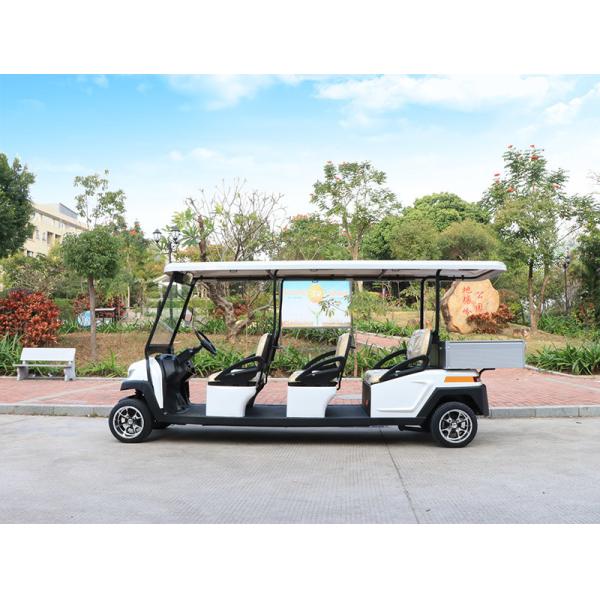 Quality 6 Passenger Electric Sightseeing Car Mini Bus with Rear Small Cargo wholesale