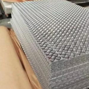 HL Ss 304 Embossed Stainless Steel Sheet Diamond Checkered Embossing Plate