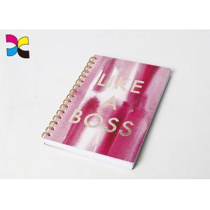 Custom Spiral Bound Notebook Agenda Planner Printing Lamination Surface