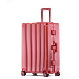 1812 Aluminum Frame Trolley Case with TSA Customs Lock Silent Universal Wheels