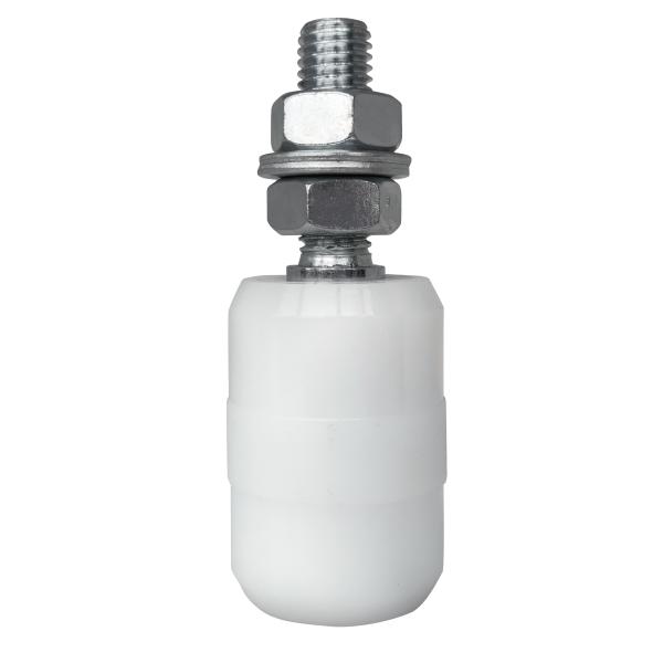 Pvc Gate Rollers And Guides M12 30x40 30mm X 40mm Zinc Plated Bulge In Middle