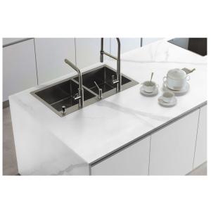 White Sintered Stone Table Top Slabs in Modern Design Style for Hotel Villa