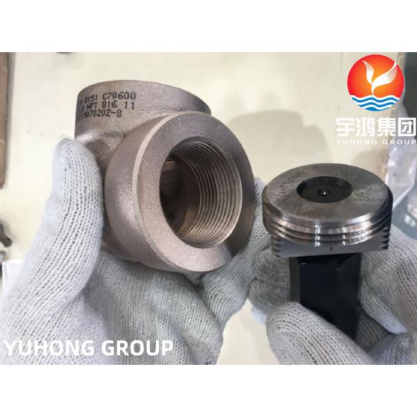 Quality ASTM B151 C70600 COPPER HIGH PRESSURE THREADED FITTING 3000LB NPT wholesale