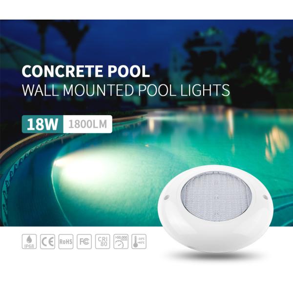 Quality SMD2835 LED Wall Mounted Pool Light 1800LM Anti UV PC Cover Ultra Thin wholesale