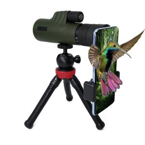 Zoom Telescopic 8-20x42 Powerful Monocular Telescope With Mobile Phone Clip