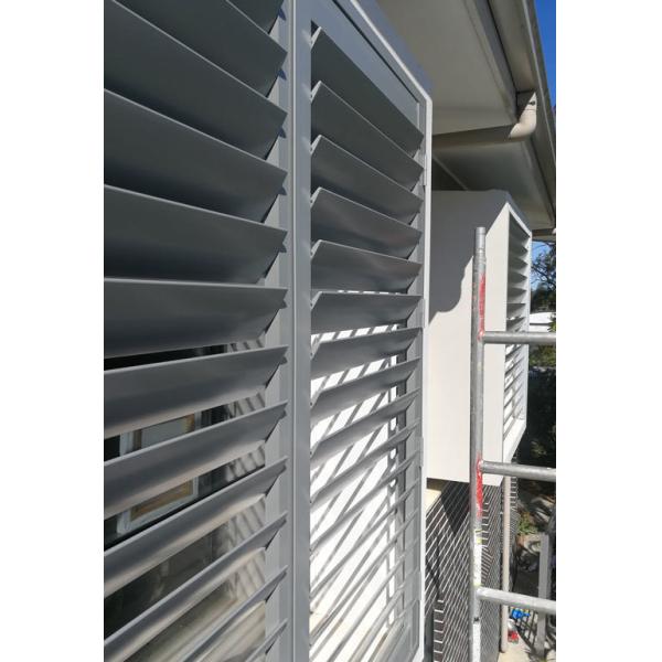 Quality OEM / ODM Aluminium Vertical Louvers Window Shutters Panels Frame wholesale