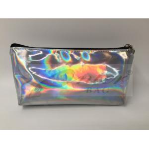 China Laser PU Hologram Travel Cosmetic Bags , Small Makeup Pouch With Zipper on sale
