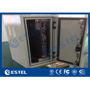 Climate Controlled Cabinet Pole Mount Enclosure Cutomized DC48V Fans Cooling