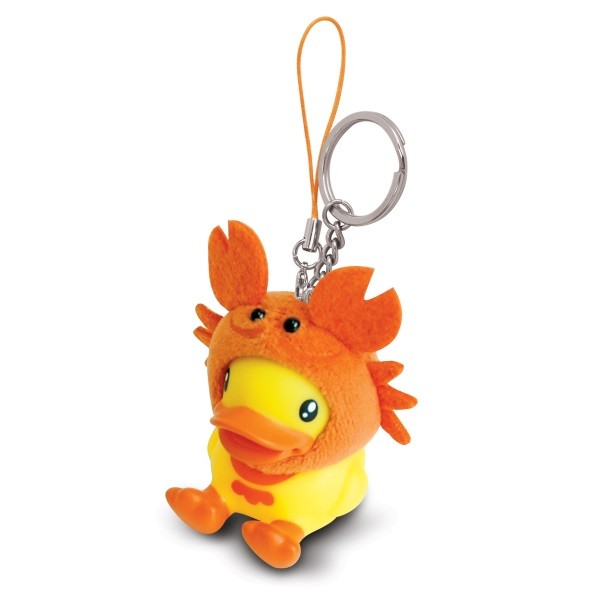 Quality B Duck 3D Promotional Plastic Keychain En71 ASTM F963 Certificate wholesale