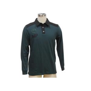 China Button Down Long Sleeve Mens Polo T Shirts Stand Up Polo Collar T Shirt on sale