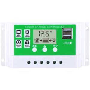 MPPT Solar Charge Controller Battery Charging Panel Dual USB Controlador De