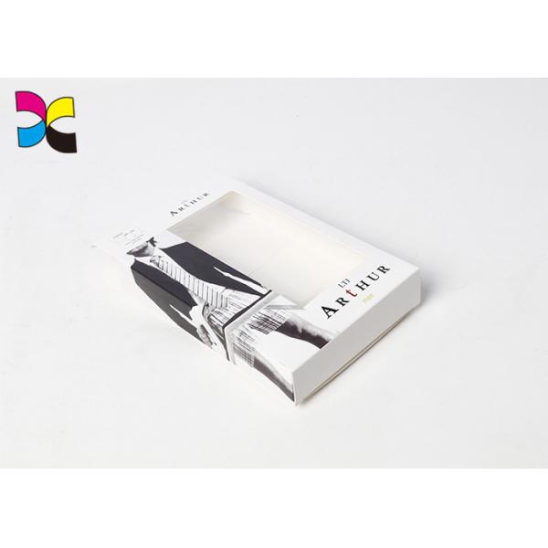 White Card Custom Printed Packing Boxes , Simple Pet Window Small Plain Gift Boxes
