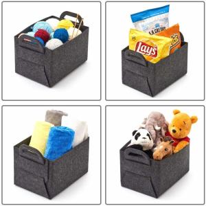 Foldable Easy Clean Felt Toy Box Durable With Multi Color And Sizes Choice