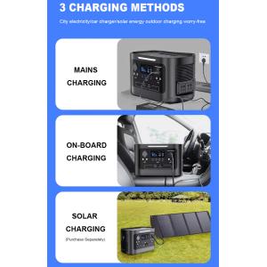 1000WH Solar Portable Power Station USB DC AC 1000W Lithium Battery Bank