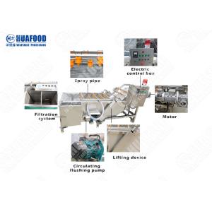 China Portable 500kg/Hour Vegetable And Fruit Washing Machine on sale