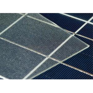 High Light Transmittance Tempered Solar Glass / Low Iron Patterned Glass For