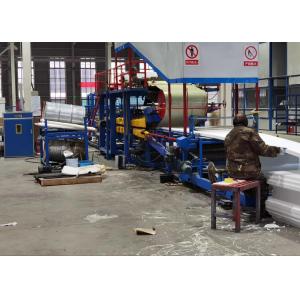 1 Year Warranty PLC Sandwich Panel Roll Forming Machine With Flying Tracking