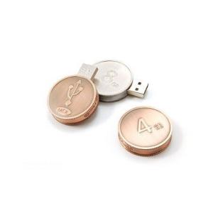 64G 128G High Capacity Memory Stick Coin Shaped Color Printing Supported