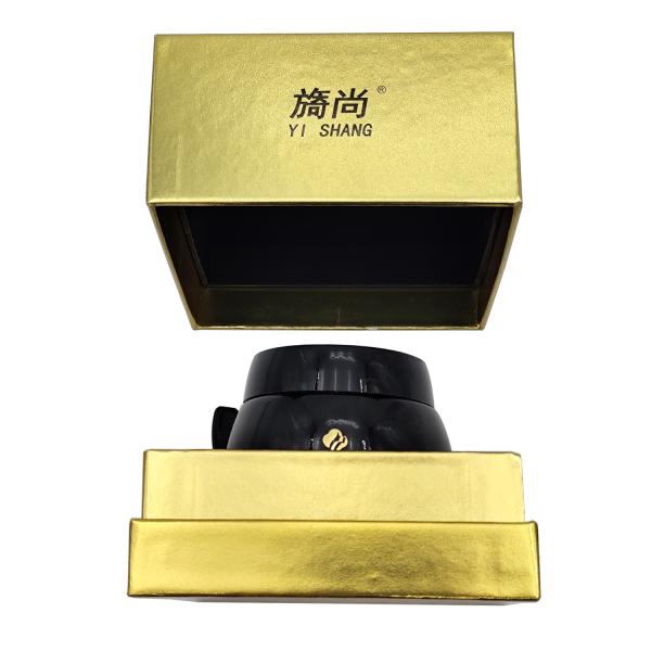 Free Sample Customized Cardboard Gold Gift Jars for Skincare Packaging and Customized