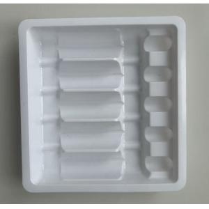China 1ml/2ml/3ml/5ml/10ml Disposable Medical Ampoule Glass Blister Plastic Packaging Tray For Vials on sale