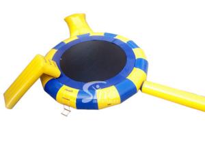 Cheap 5 mts Dia. kids N adults inflatable water trampoline with springs available combined with blob, slide N log for sale