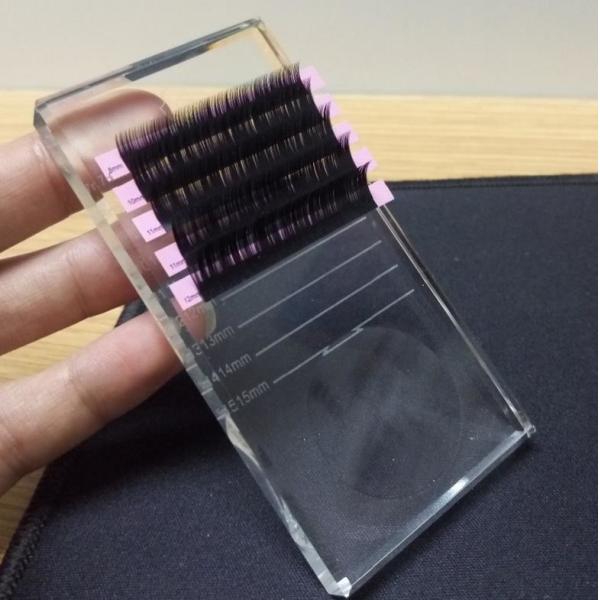Glass Mink Eyelash Extension Tools False Eyelash Holder With Length Line And