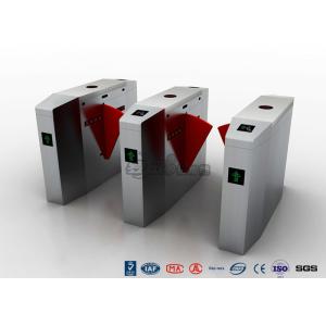 Metal Security Flap Barrier Gate Anti - Clamp 900mm Handicap With Fingerprint