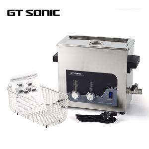 6L 40kHz Laboratory Ultrasonic Cleaner , Temperature Adjustable Sonic Tank 150W