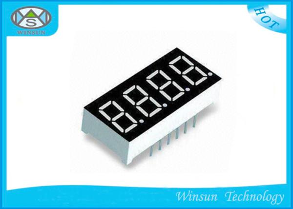 4 Digit 7 Segment Display 0.4 Inch , 40.4 X 16 X 7.0mm Led Seven Segment Display