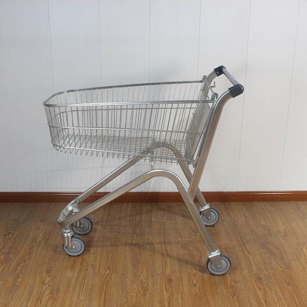 Classical Style 90L Round Corner Promotional European Chair Grocery Shopping Trolley