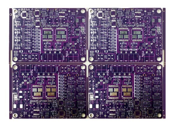 6 Layer FR4-4 1.6mm 2oz PCB Circuit Board 1.6mm Purple Solder Mask EING with