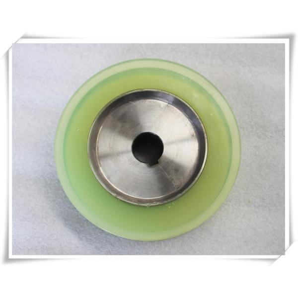 Quality Bisque Polyurethane Wheels Coating with Iron Core , Oil Resistant wholesale