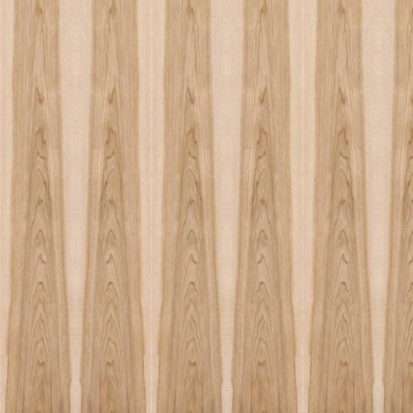 Fancy Hickory Bicolor Crown Grain Based MDF / Particle Board Veneer Panels