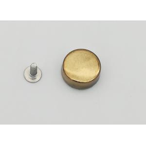 Round Golden Decorative Rivets For Metal , Elegant Style Pop Rivet Kit