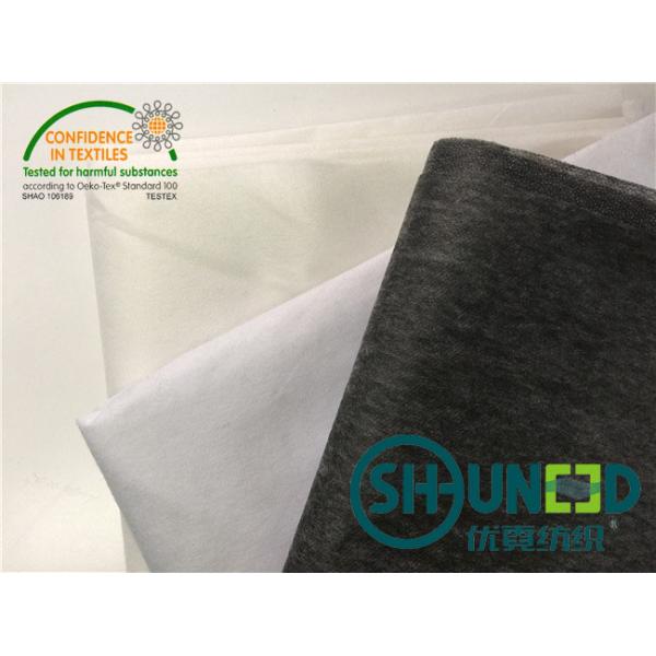 PA Coating Non Woven Interlining Black For Men And Women ' s Clothes