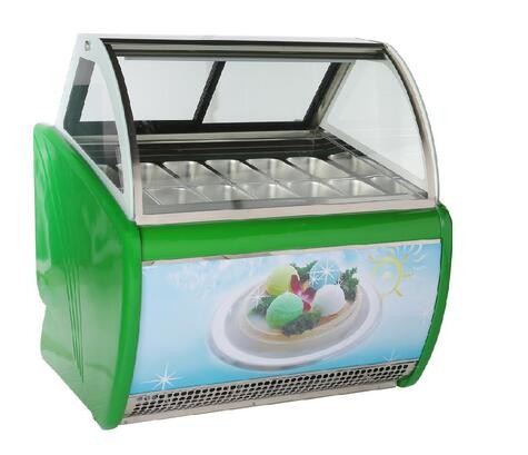 Quality Danfoss Compressor Ice Cream Display Freezer For Pastry Shop CE Certificate wholesale