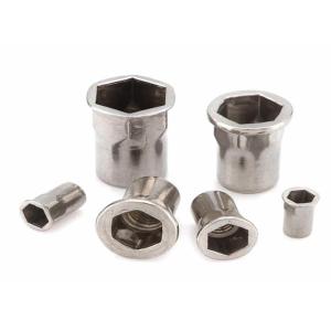 Cheap M8 M10 Half Hex Stainless Steel Rivet Nut Self Locking For Pharmaceutical Industry for sale