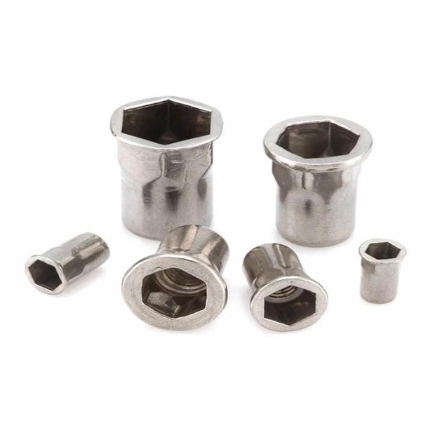 M8 M10 Half Hex Stainless Steel Rivet Nut Self Locking For Pharmaceutical