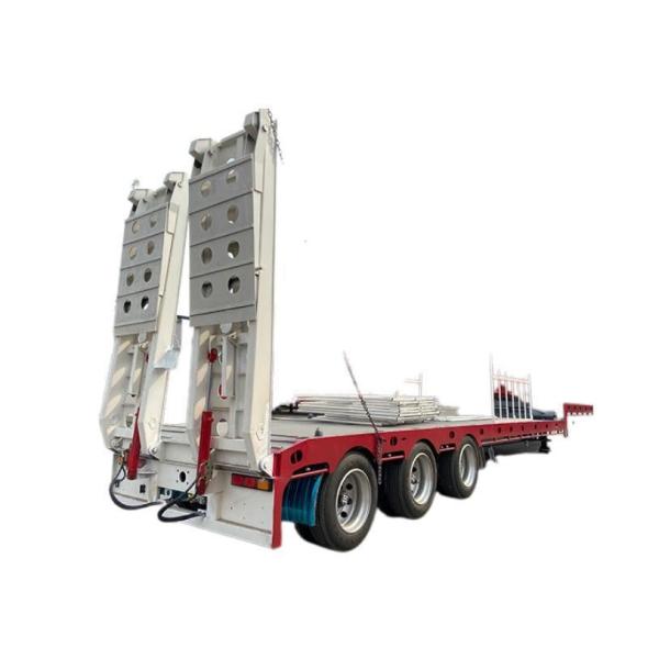 Lowboy Truck Heavy Mechanical Suspension Jost Kingpin Multi Axle Lowbed Semi
