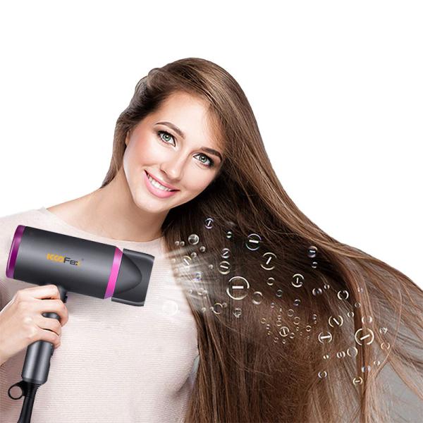 Quality Bioceramic Light Weight Foldable Hair Dryer Antistatic Negative Ionic wholesale