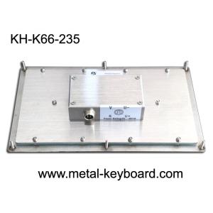 20mA PS2 Rugged Stainless Steel Keyboard 800dpi Panel Mount 66 Keys
