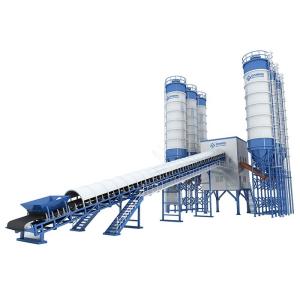 Belt Type Wet Mix Concrete Batch Plant Fixed Precast 90m3/H Concrete Mixing