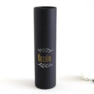 Nonpolluting Cardboard Wine Tube , Biological Brandy Bottle Presentation Box